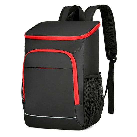 Leakproof Insulated Cooler Backpack for Camping Hiking (Red)-0