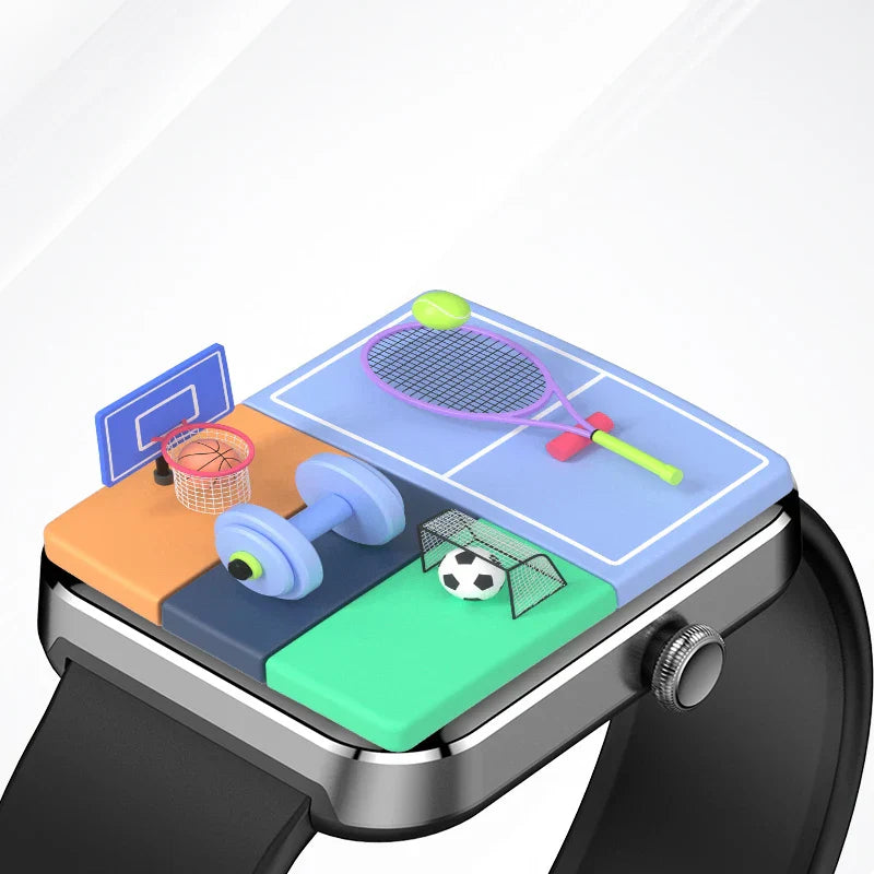 Fit G06 Smartwatch BT Calling Waterproof Fitness Tracker (Black)-2